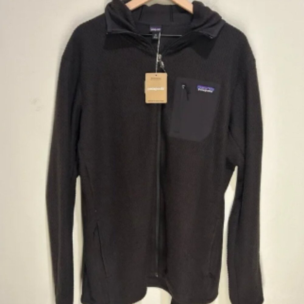 Patagonia R1 Air Full-Zip Hoody – Men’s XXL – Black – Fleece Jacket – NWT